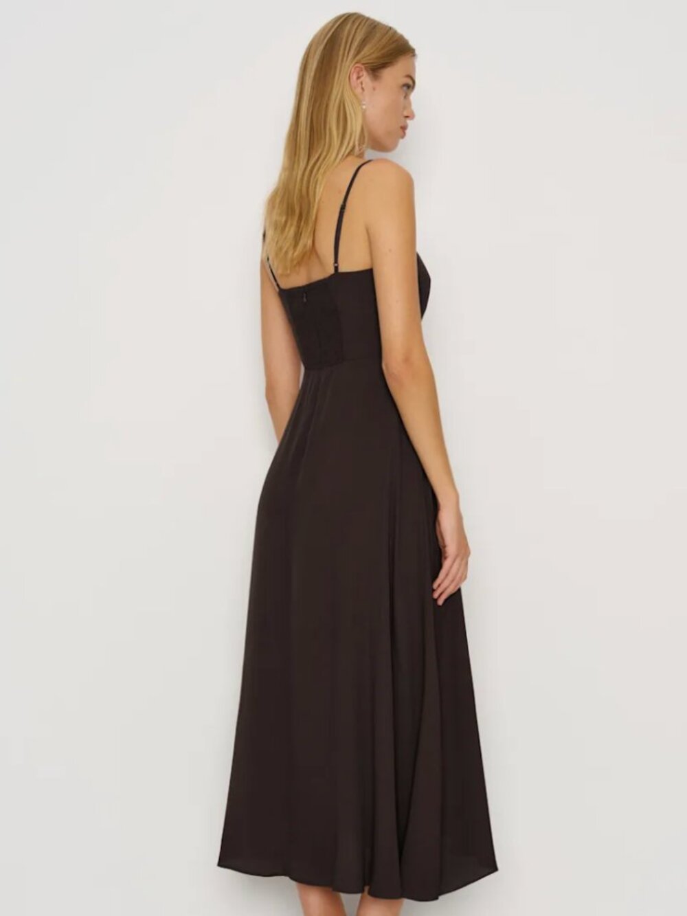 Reformation Monette Dress Mole Brown Size 6 NWT - Picture 4 of 5
